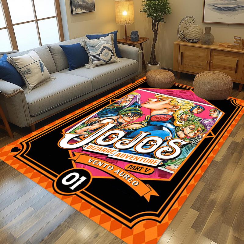 JoJo's Bizarre Adventure: Epic Characters Vibrant Art Carpet Living Room and Bedroom Mats Printing Christmas Gifts Fashion Art