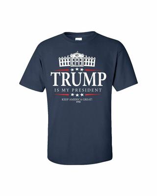 Political Trump Is My President Keep America Tall Adult Short Sleeve T-Shirt