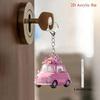 1 pièce, Porte-clés plat 2D Rose Mode Voiture avec fleur pour sac à dos et clés de voiture, Décorations de fête de fin d'année, Cadeaux parfaits pour Thanksgiving