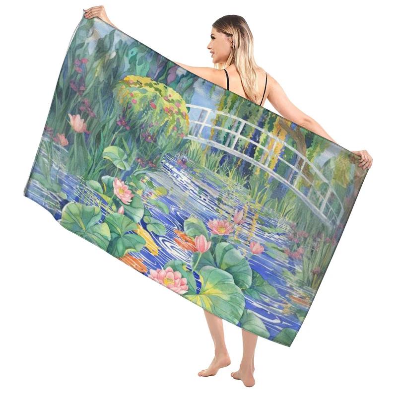 Hawaiian Style Bathroom Adult Soft Bath Towel Sauna Large Beach Towel Modern Fitness Towel Hotel Women'S Shower Quick Drying