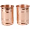 Naadloze Puur Koper Drinken Serveren Waterglazen Serveergerei Glazen Tumbler Set van 2