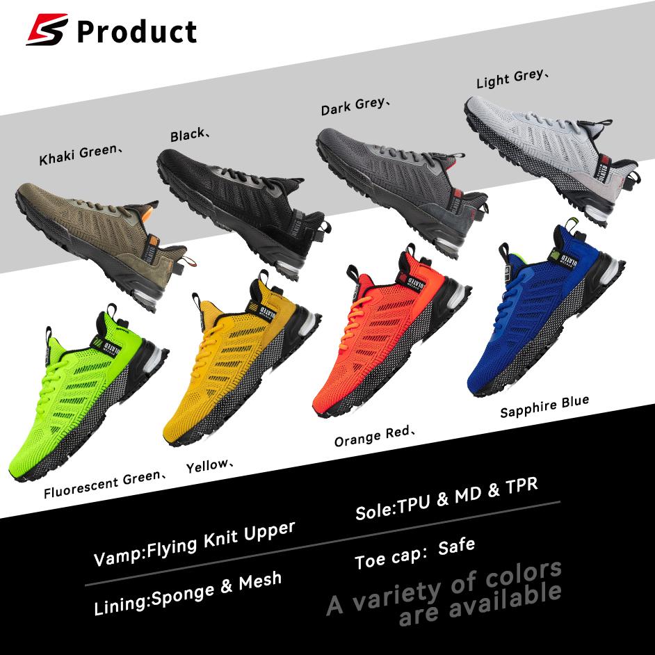 BAASPLOA Professional Running Shoes For Men Lightweight Men's Designer Mesh Sneakers Lace-Up Male Outdoor Sports Tennis Shoe