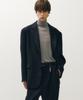 Noirer Lux Wool Tailored Jacket (Navy)