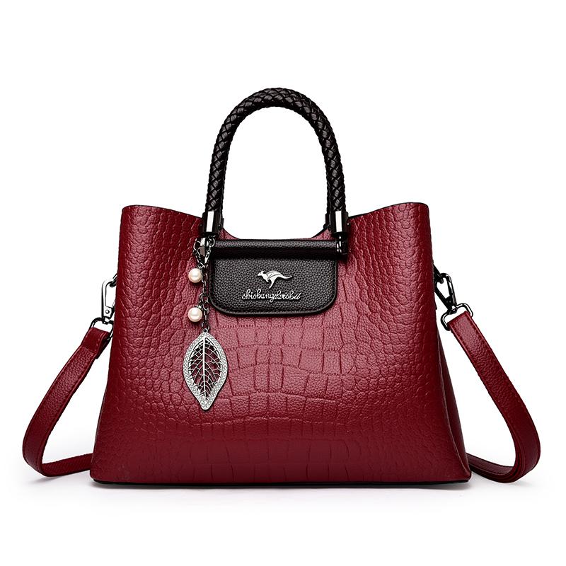 Soft Leather Luxury Handbags Women Bags Designer 3 Layers Shoulder Crossbody Sac Ladies Large Capacity Shopping Messenger Tote