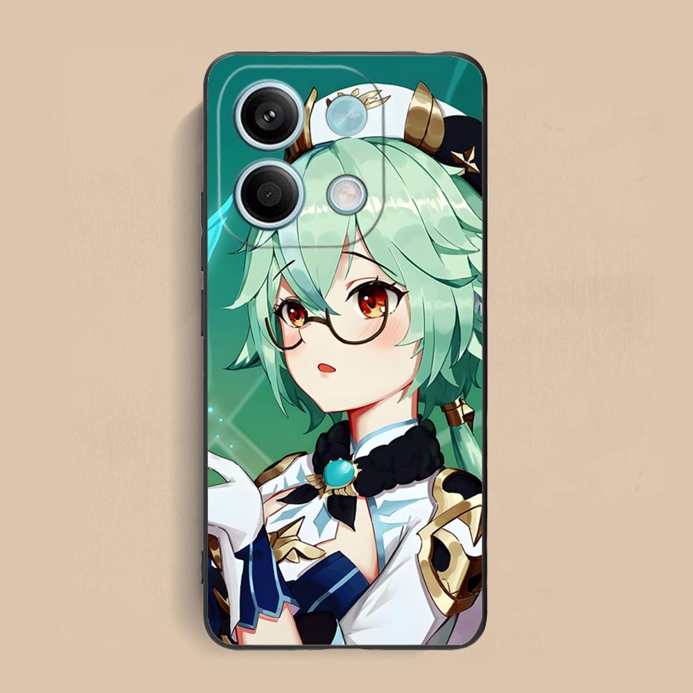 Game GI Sucrose Matte TPU Mobile Phone Case for Xiaomi Redmi 15 14 13 12 A5 3 2 1 C Plus 4G 5G Colorful Printing Cover