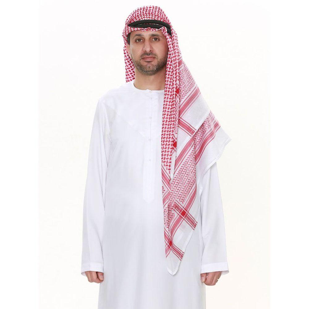1 buc. Wrap pătrat pentru gât, turban arab, hijab, pentru cap multifuncțional, șal carouri pentru adulți