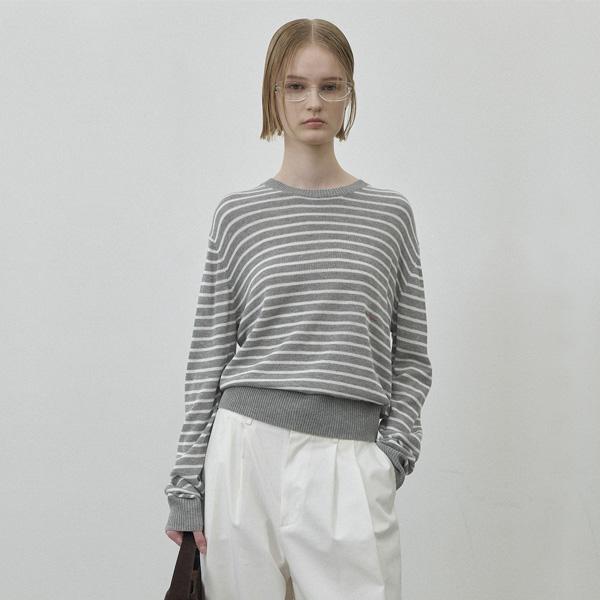 ATELIER NAIN Essential Meltn Stripe Knit(T-7025)