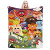 Sesame Street Cartoon Blanket Elmo Lovely Flannel Funny Breathable Throw Blankets for Bedding Lounge Textile Decor