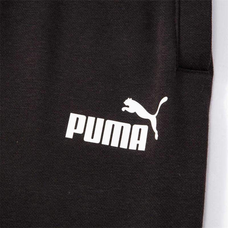 Puma Pantalon de Sport Tricoté Molletonné à Cordon de Serrage Imprimé Décontracté Power Letter Bas Homme Noir 686382-01