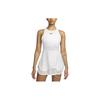 Court Dri-FIT Slam Solid Mesh Schnelltrocknend Atmungsaktiv Ärmelloses Kleid Damenkleider Weiß DV3040-100