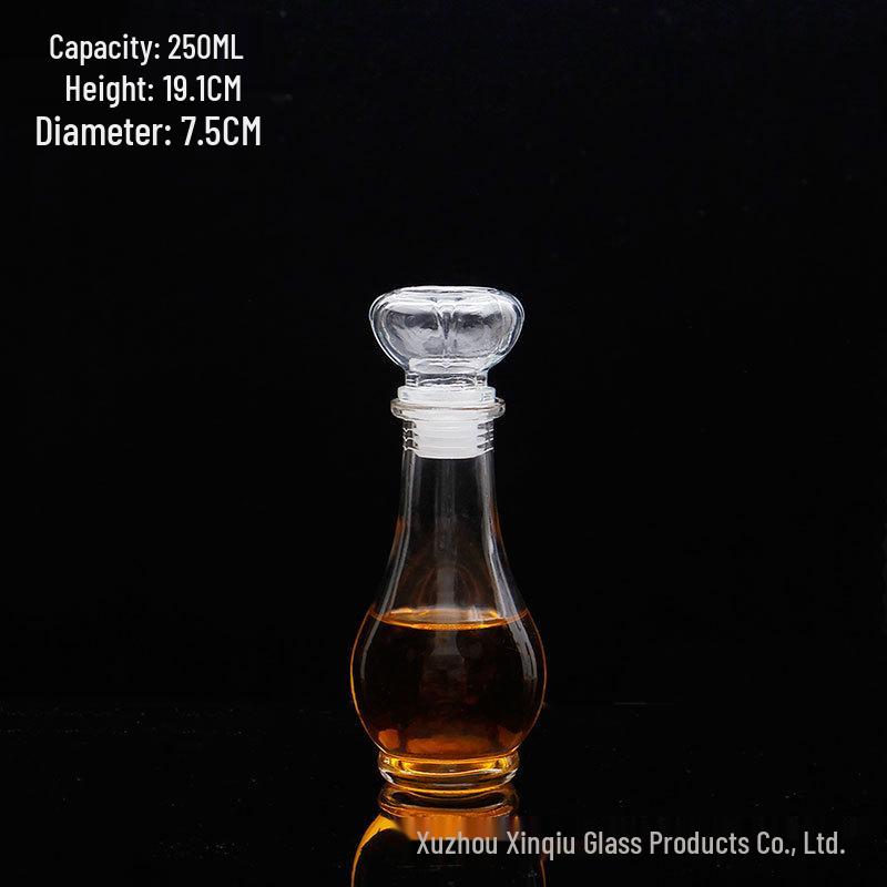 Crystal XO Spirits Decanter: Diamond Glass Red Wine Bottle