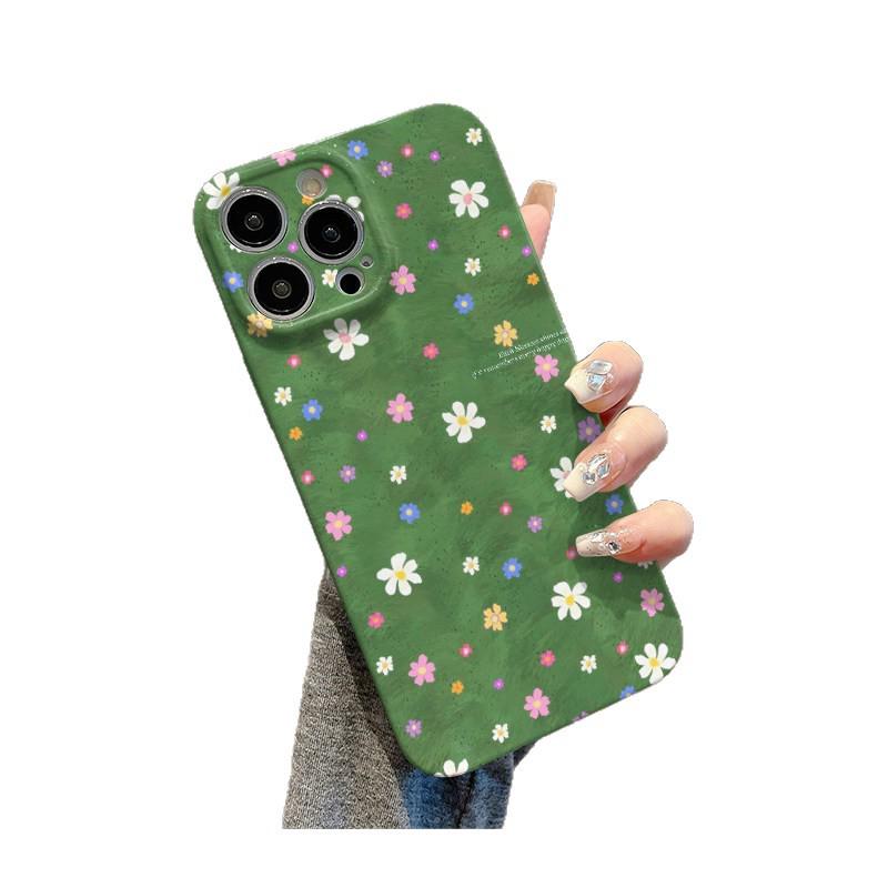 Floral Green Phone Case for iPhone 17 Pro Max, Creative & Protective Cover