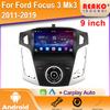 Apple Android 4G GPS მანქანის რადიო Ford Focus 3 Mk3 2011-2019 მულტიმედიური უსადენო Carplay 2 Din ნავიგაციის ეკრანი სტერეო