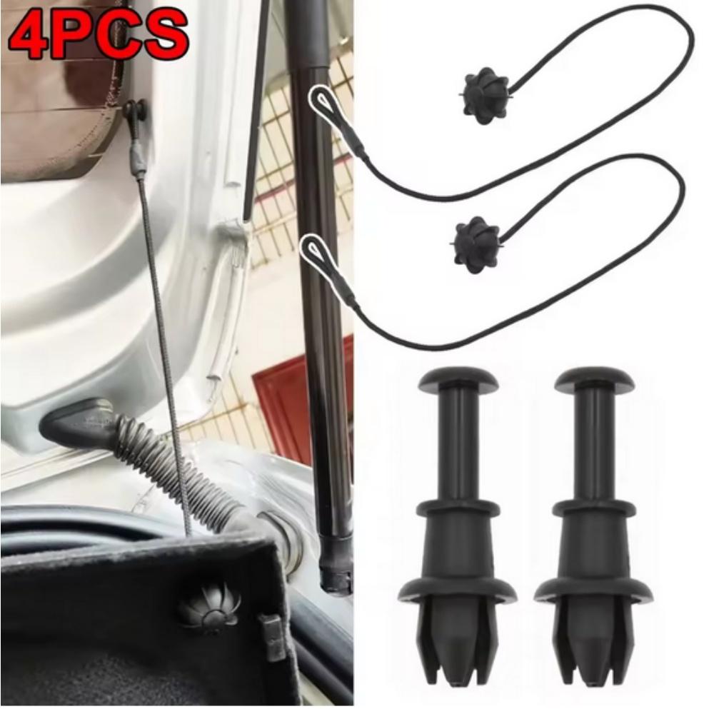 4 Stück Auto Kofferraum Halteband Befestigungsclip Hutablage Schnur Kordel 1M6867574A Für VW Golf MK5 MK6