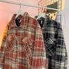 Xiaoxiang High Street Plaid Couple Shirt Jacket: Men's American Retro Long-Sleeve Trend for Spring & Autumn