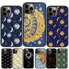 Vintage Moon Sun Stars Celestial Cover For iPhone 17 Air 15 16 14 13 12 Pro Max 11 Pro Max Plus Phone Case Coque