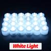 1/48 KS Bezplameňové LED sviečky Vianočná Svadobná Párty Dekorácia Stolná lampa Srdiečkový tvar Elektronické na batérie Čajové sviečky