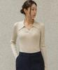 FRENCHCHIC Perillon Slim Fit Collared Ribbed Knit _F6F586Kn