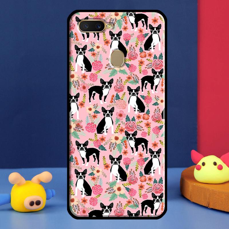 Boston Terrier Dog For Oppo A54 A57 S A78 A58 A98 A5 A9 A91 A15 A16 A17 A52 A72 A76 A96 A74 A94 A77 Phone Case