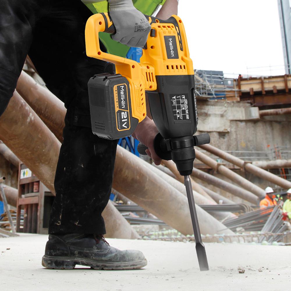 1680W 26MM Brushless Electric Hammer Drill Cordless Household Rotary Impact Hammer Power Tool For Makita 18V Battery