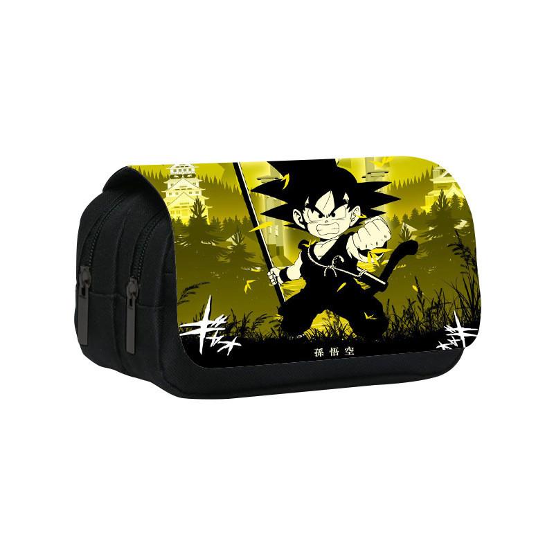 Dragon Ball Double Layer Pencil Case With Large Capacity For Students And Office Use