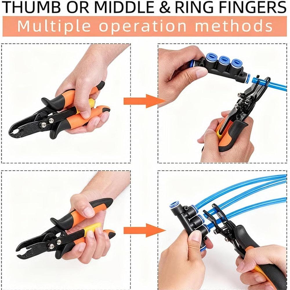One Handed Air Line Removal Tool Orange Quick Connect Disconnect Pliers  For Air Compressor