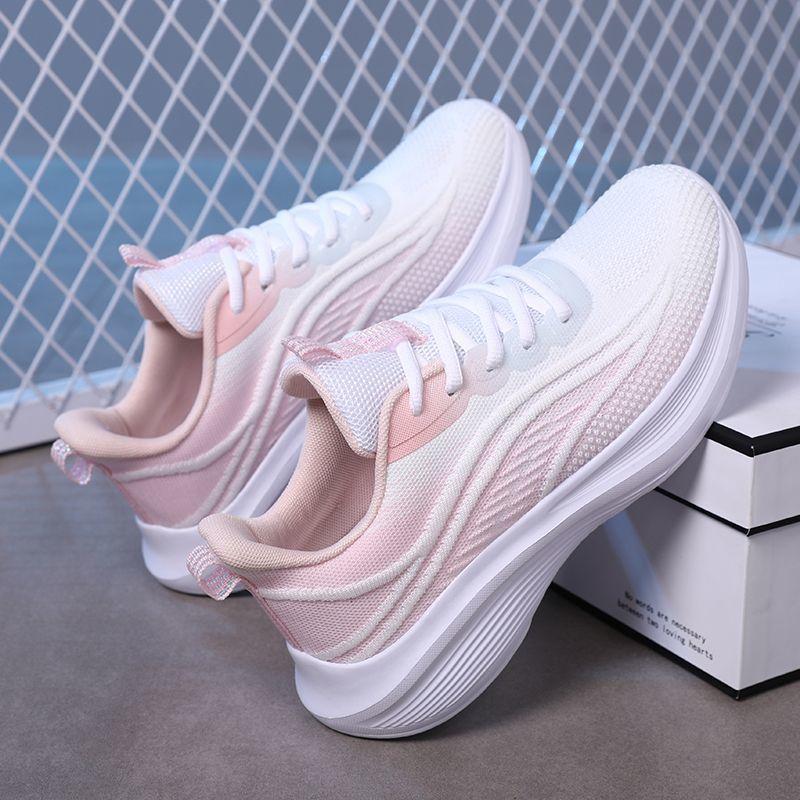 Autumn New Running Shoes Women's Sports Shoes Mesh Anti Slip Breathable Soft Sole Lightweight Casual Shoes