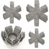 12 Pan Protectors 26-38cm Heat Resistant, Kitchen Surface Protection Anti-scratch Durable Grey