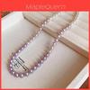 Vintage French Pearl Necklace Geometric Style For Women Elegant Jewelry Accessory