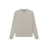 Essentials Long Sleeve Tee with Front Logo Ribbed Crew Neck - SS23 Collection Men Tops Seal-Grey FOG-SS23-075