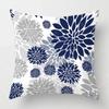 Upgrade Your Living Room Decor with A Stylish Geometric Cushion Cover In Blue and White Floral Pattern Home Decor