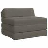 Folding Sofa Bed Light Grey 200 x 70 x 10 cm Cord Fabric