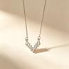 Elegant Cat Pendant Necklace: Fresh Design with Micro-Set Zircons for Women - Light Luxury & High-End Feel; Perfect Clavicle Chain Accessory.