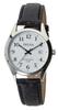 [Clefer] Analog Waterproof Date Leather Strap Thin TE-AM184-WTS Men's Black