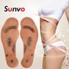 Magnetic Insoles Slimming Therapy for Weight Loss Massage Foot Care Shoes Mat Pad Brown Insole Soles