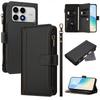 Étui de téléphone avec poche zippée pour Coque Xiaomi Poco F8 F7 Ultra F7 F8 Pro Redmi K90 K90 Pro Max Portefeuille en cuir Sacs de téléphone Housse Funda
