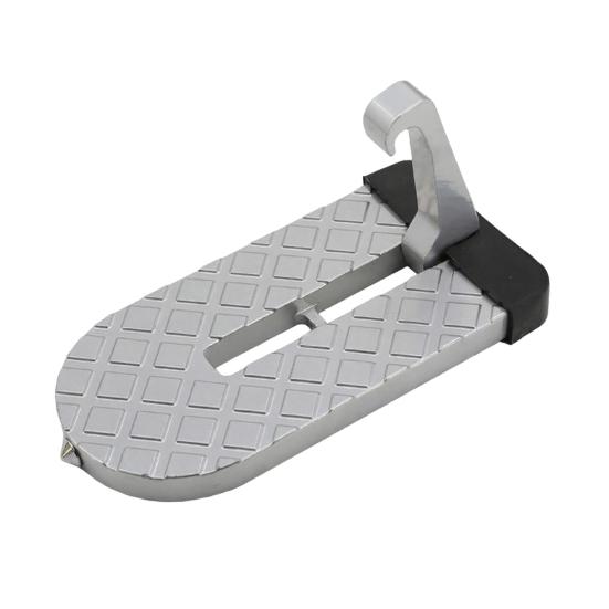 Foldable Car Door Step with Anti-Slip Surface Universal Aluminum Ingot Roof Rack Step Auto Parts for SUV RV Off-Road Vehicles