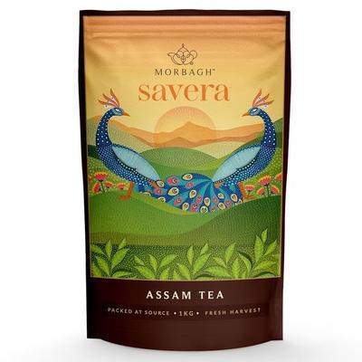 Morbagh Savera Assam Tea - Finest Assam Blend (1 Kg) | Strong & Aromatic | Perfect for Morning Chai