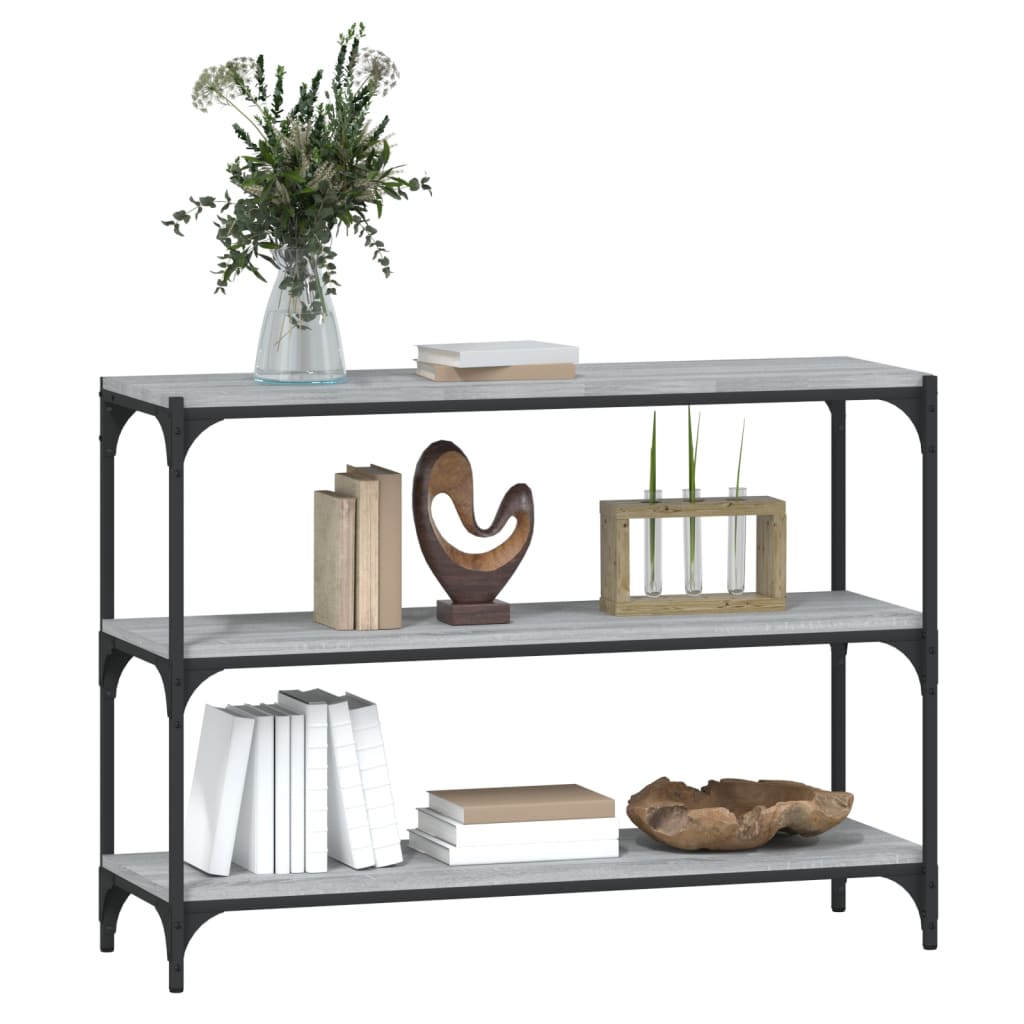 Bookshelf Gray Sonoma 100 x 33 x 70.5 cm Particleboard and Steel