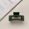8.7cm Square Rectangle Simple Multi Colors Hair Claw Clips Middle Matte Hair Claw for Woman Girls