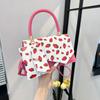 2026 Popular New Women's  Shoulde Rbag Features A Strawberry Print And Can Be Used As An Underarm Shoulder Handbag