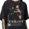 Retro Pirated Style Resident Evil T-shirts Men Women Oversized 90s Leon Kennedy T-shirts Unisex Retro Resident Evil Theme Tees