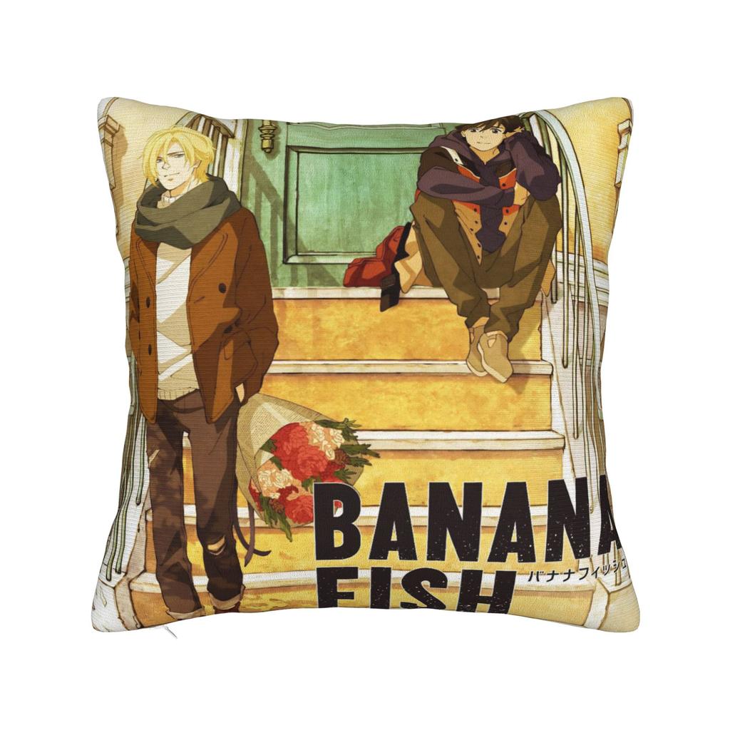 Decorative Pillow Covers Banana Fish Anime Accessories Bed  Pillow Case Cover Zipper Multi-Size