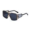 Steampunk Sunglasses Women'S High Sense Large Frame Sunglasses Men'S Tide Full Frame Integrated Sunglasses