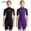 Kids 2.5mm Neoprene Wetsuit Short Sleeve Full Body Snorkeling Surfing Cold Water Swimming Ages 8-16