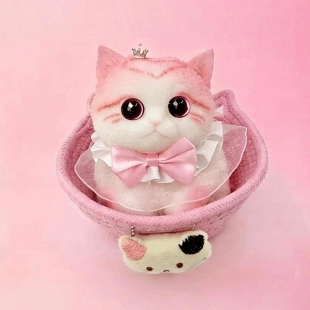 Simulated Cat Slow Rebound Doll Stretchable Cute Squeeze Doll New Anxiety Relief Toy Birthday Gift