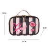 Leather Portable Women Cosmetic Bag Multifunction Travel Toiletry Storage Organize Handbag Waterproof Female Makeup Case