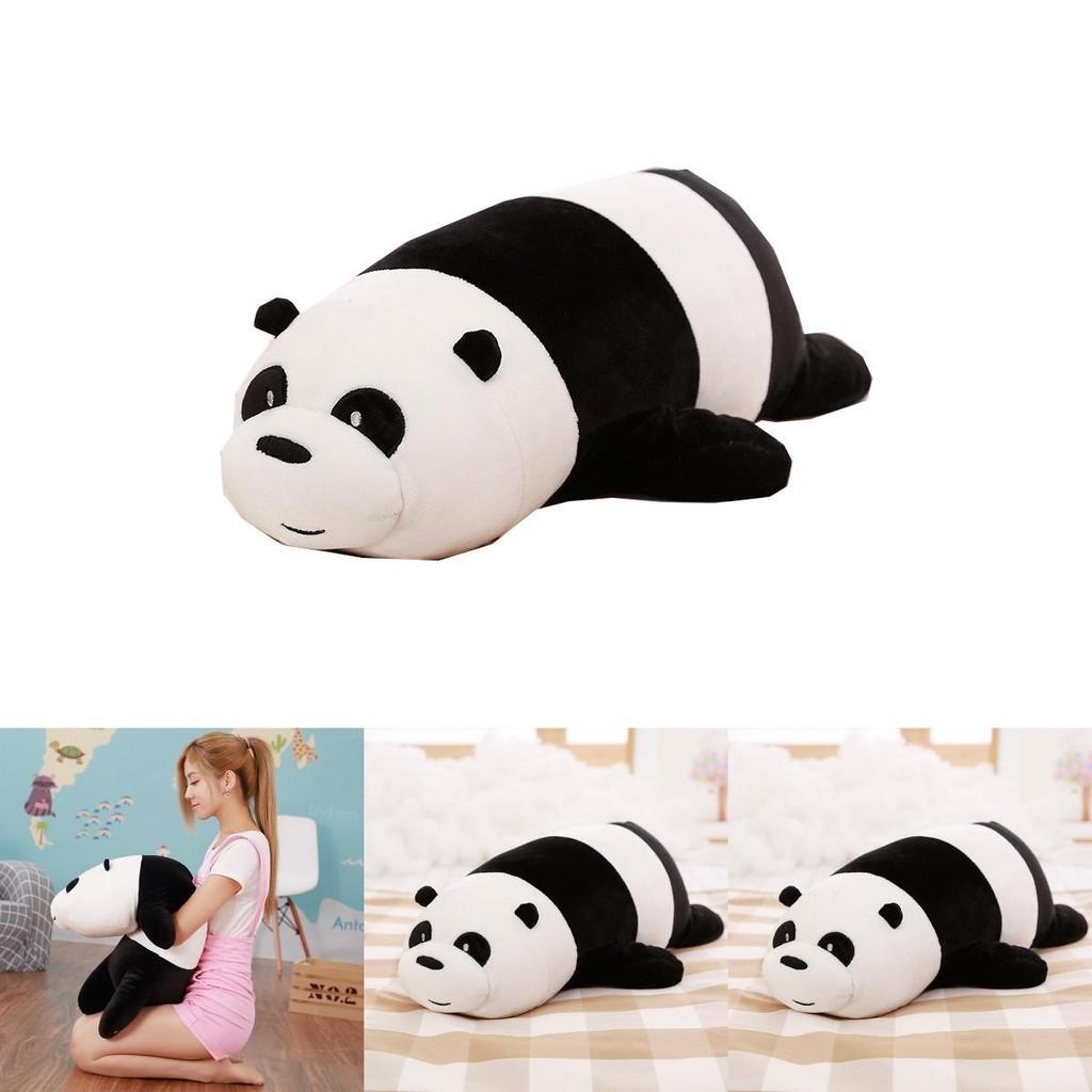 Entzückendes 80cm We Bare Bears Weiches Plüschtier mit entzückenden Grizzly- und Panda-Charakteren