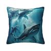 Fashion Ocean Animal Shark Cushion Covers Xcm Polyester Pillow Case Sofa Chair Square Pillowcase Decoration