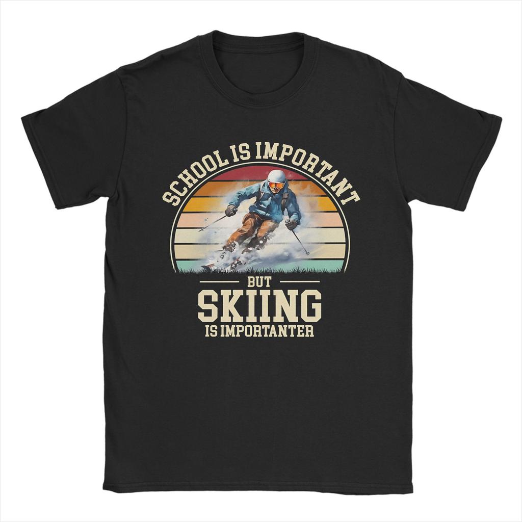 Skiing My Favorite Ski Buddies Call Me Dad TShirt Summer Men Cotton ONeck Plus Size Clothes Short Sleeve Vintage Tops
